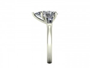 Pear Diamond Ring P1 3D Принт Модель