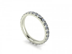 Three Stone Emerald Ring V2 3D 프린트 모델