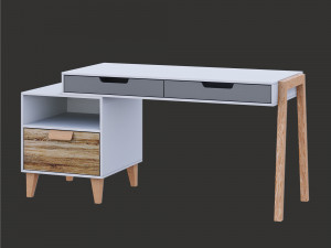 Desk working place 3D-Modell