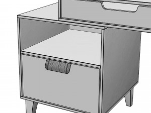 Desk working place 3D-Modell