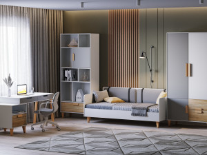 Sofa bed Kvadro Modello 3D