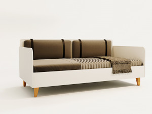 Sofa bed Kvadro Modello 3D