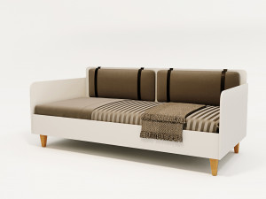 Sofa bed Kvadro Modello 3D