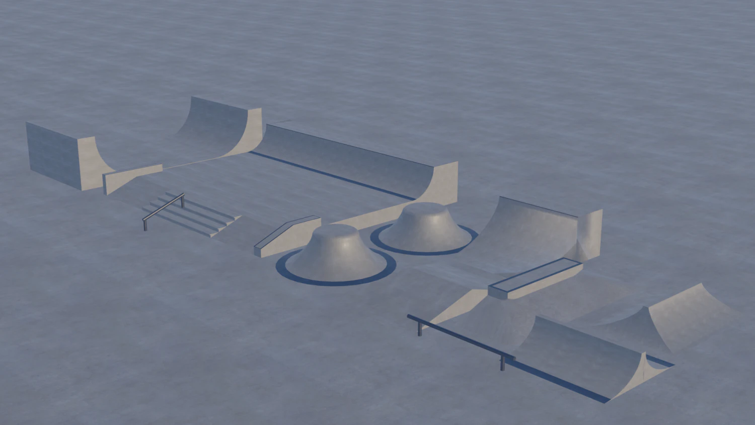 Skatepark figures 3D Model .c4d .max .obj .3ds .fbx .stl .blend 