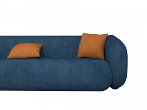 Round Edge Sofa 3D 모델
