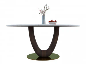 Oval Dining Table 3D Model