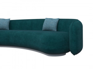 Curved Sofa 2 3D 모델