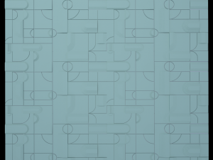 3D Panel with geometric patterns Modelo 3D