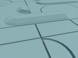3D Panel with geometric patterns Modelo 3D