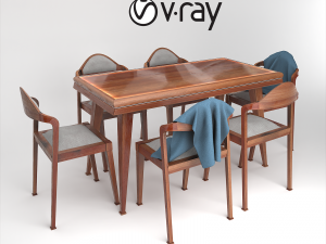 Dining table chair Model 3D