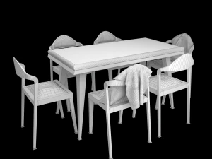 Dining table chair 3D Model