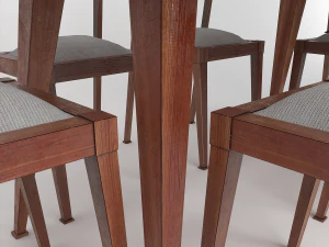 Dining table chair 3D Model