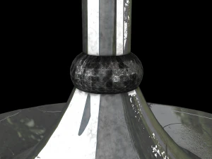 Modernchairwoodvelvet 3D Model