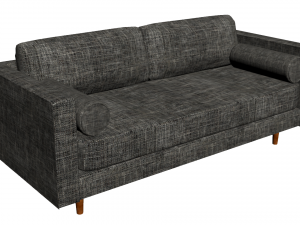 Couch with table Model 3D