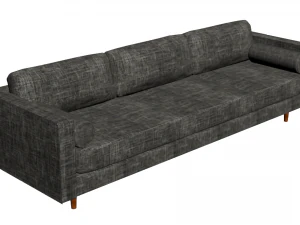 Couch with table 3D Model