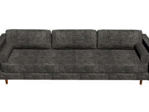 Couch with table Model 3D
