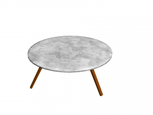 Couch with table Model 3D