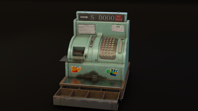 3D cash machine Modello 3D .c4d .max .obj .3ds .fbx .stl .blend