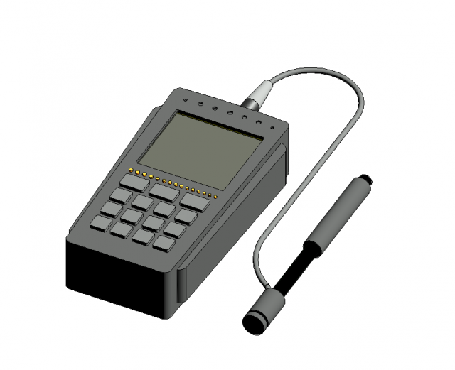 Portable hardness tester AR936 Revit 3D Модель .c4d .max .obj .3ds .fbx .stl .blend 