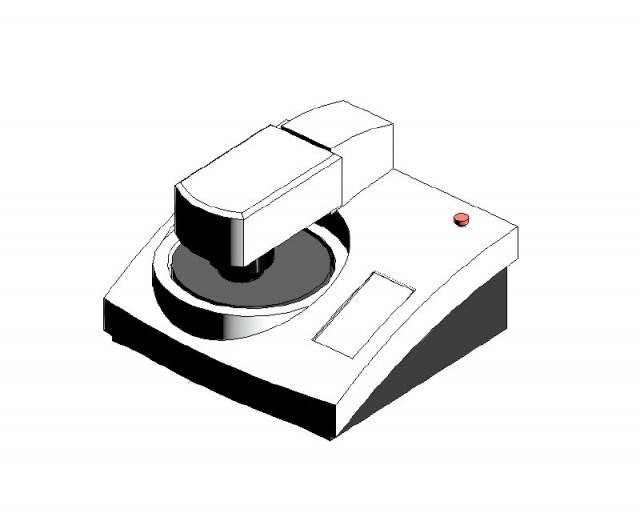 Grinding and polishing machine Tegramin-20 Revit Modelo 3D .c4d .max .obj .3ds .fbx .stl .blend 
