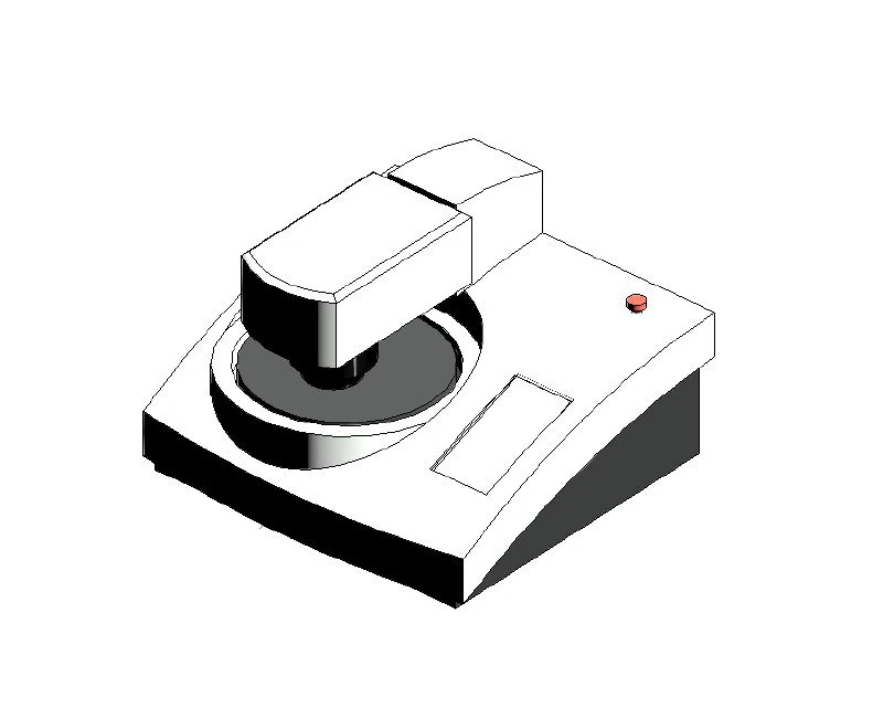 Grinding and polishing machine Tegramin-20 Revit 3D Model .c4d .max .obj .3ds .fbx .stl .blend 