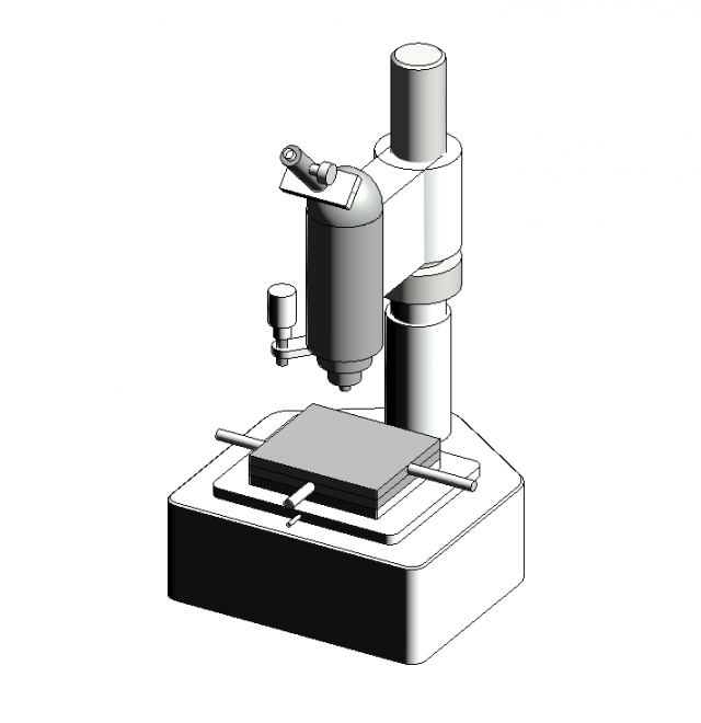 Microhardness tester pmt-3m Revit Modelo 3D .c4d .max .obj .3ds .fbx .stl .blend 