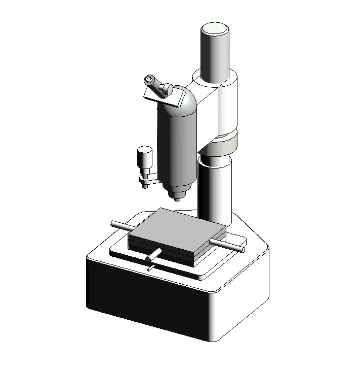 Microhardness tester pmt-3m Revit 3D Model .c4d .max .obj .3ds .fbx .stl .blend