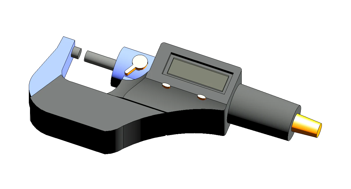 Micrometer digital Megeon 80800 Revit 3D Model .c4d .max .obj .3ds .fbx .stl .blend 
