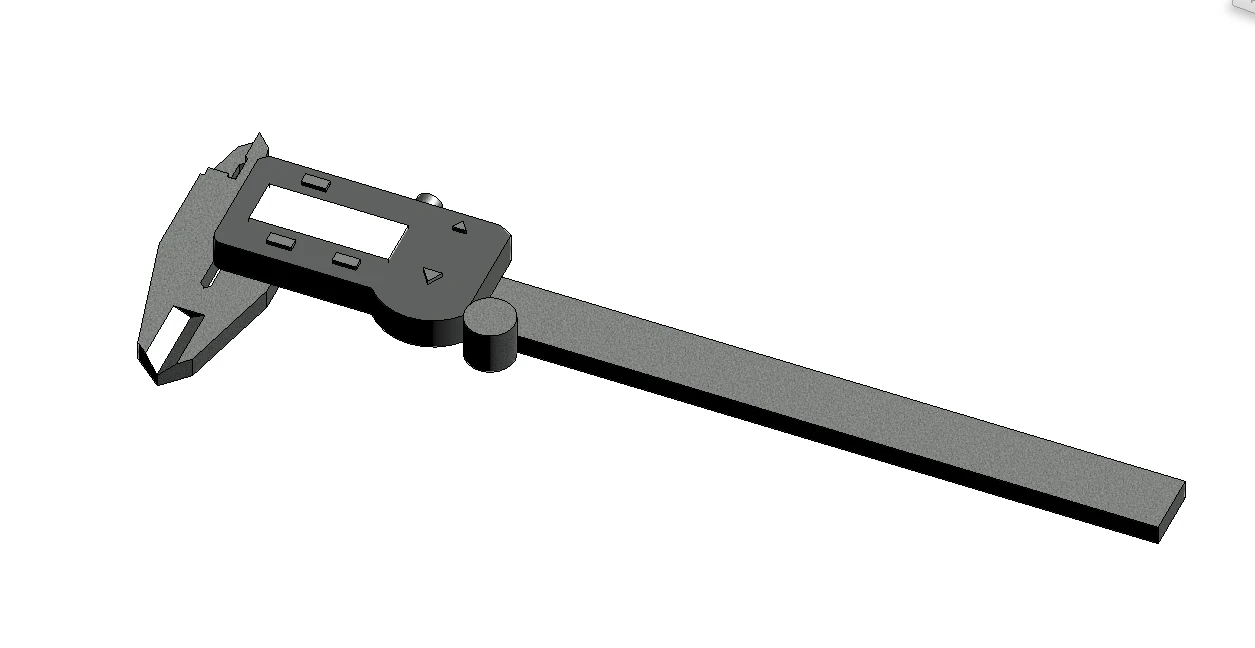Caliper Megeon 150mm Revit 3D Model .c4d .max .obj .3ds .fbx .stl .blend