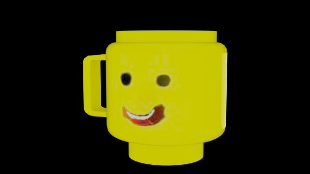 Lego mug for renders and visualizations made completely in blender 293 3D Model .c4d .max .obj .3ds .fbx .stl .blend 