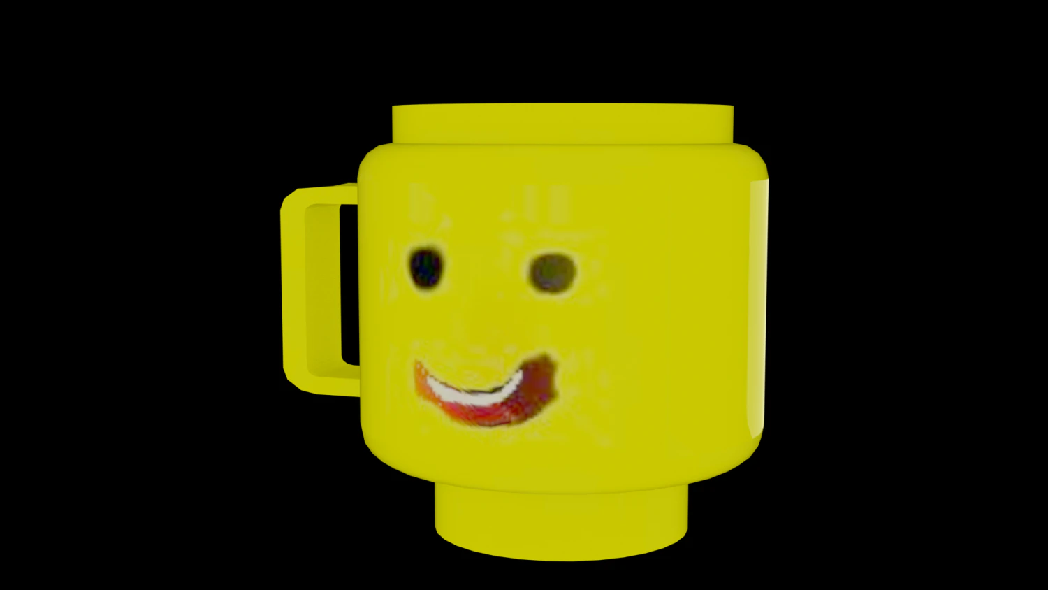 Lego mug for renders and visualizations made completely in blender 293 3D Model .c4d .max .obj .3ds .fbx .stl .blend
