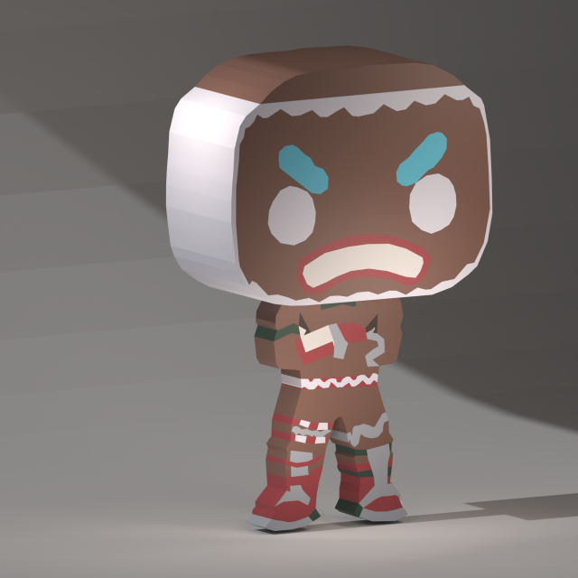 Cokke Fortnite Skin low poly 3D Модель .c4d .max .obj .3ds .fbx .stl .blend 