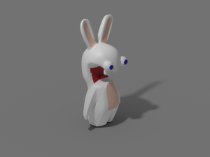 Rabid rabbit cartoon Mad Rabbit 3D Model