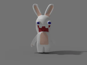 Rabid rabbit cartoon Mad Rabbit 3D Model