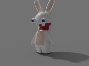 Rabid rabbit cartoon Mad Rabbit 3D Model