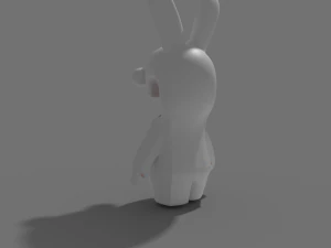 Rabid rabbit cartoon Mad Rabbit 3D Model