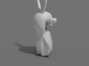 Rabid rabbit cartoon Mad Rabbit 3D Модель