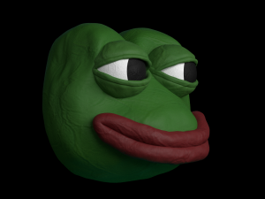 Plastic model of the Pepe meme 3D Модель