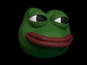 Plastic model of the Pepe meme Modelo 3D