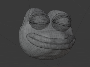 Plastic model of the Pepe meme Modelo 3D