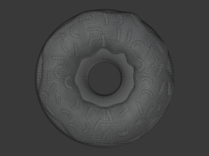 2d anime donut Model 3D