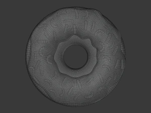 2d anime donut 3D Model
