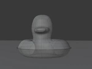 Inflatable duck for pools and beaches 3D Model