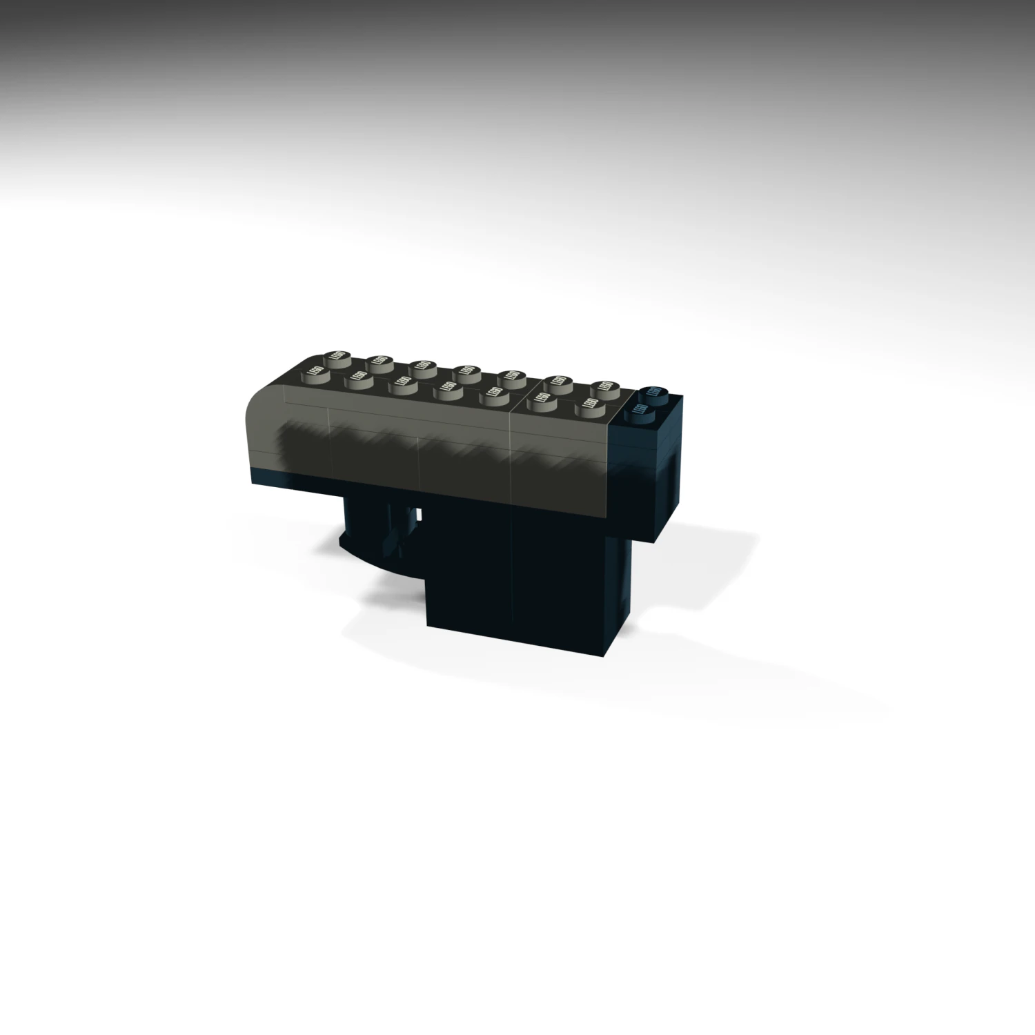 Grey-black lego 3D Model .c4d .max .obj .3ds .fbx .stl .blend 