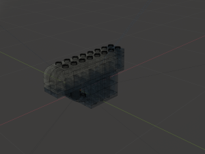 Grey-black lego Modelo 3D