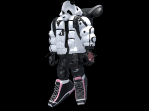 Panda or beer make for blender 32 3D Model