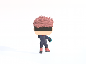 Itadori on jujutsu kaisen funko pop 3D Model