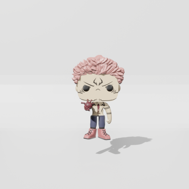 Sukuna on jujutsu kaisen funko pop Model 3D .c4d .max .obj .3ds .fbx .stl .blend 