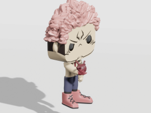 Sukuna on jujutsu kaisen funko pop Model 3D