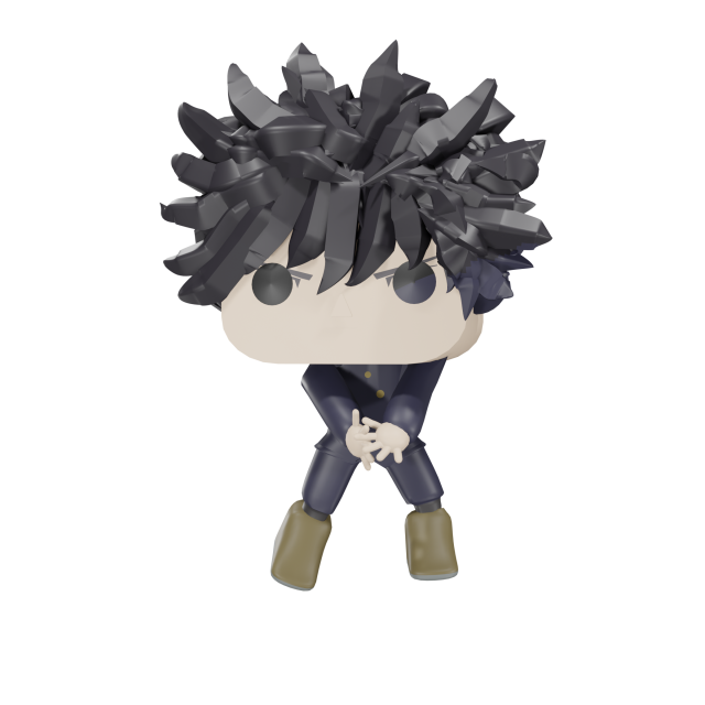 Megumi on jujutsu kaisen funko pop Model 3D .c4d .max .obj .3ds .fbx .stl .blend 